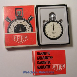 HEUER Chronograph stop watch Hour Decimal