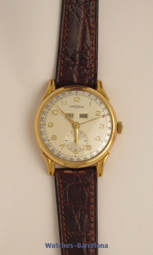 LEMANIA  Triple date - 18k gold